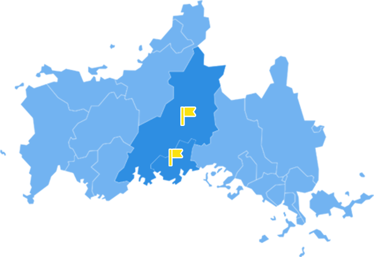 山口市・防府市の地図